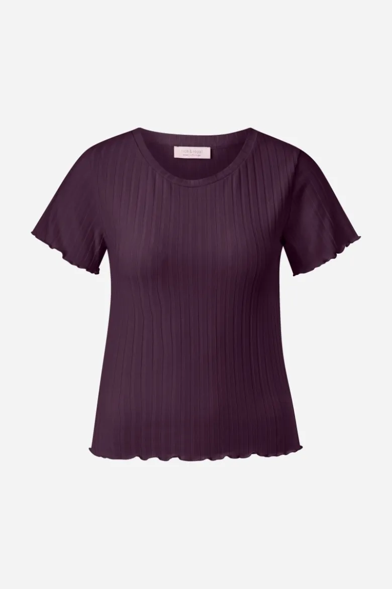 Figurbetontes Rippshirt