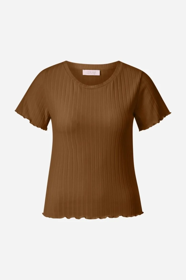Figurbetontes Rippshirt