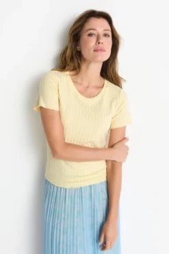 Figurbetontes Rippshirt