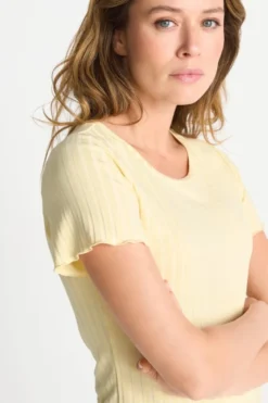 Figurbetontes Rippshirt