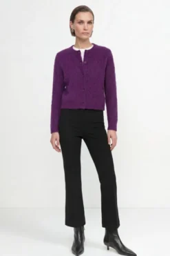 Flauschiger Mohair-Cardigan