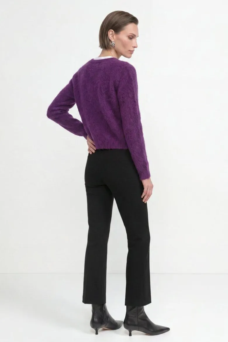 Flauschiger Mohair-Cardigan