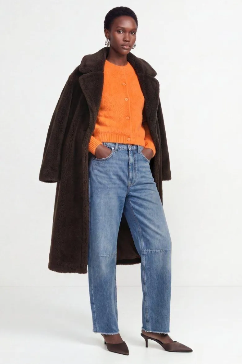 Flauschiger Mohair-Cardigan