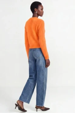Flauschiger Mohair-Cardigan