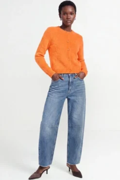 Flauschiger Mohair-Cardigan