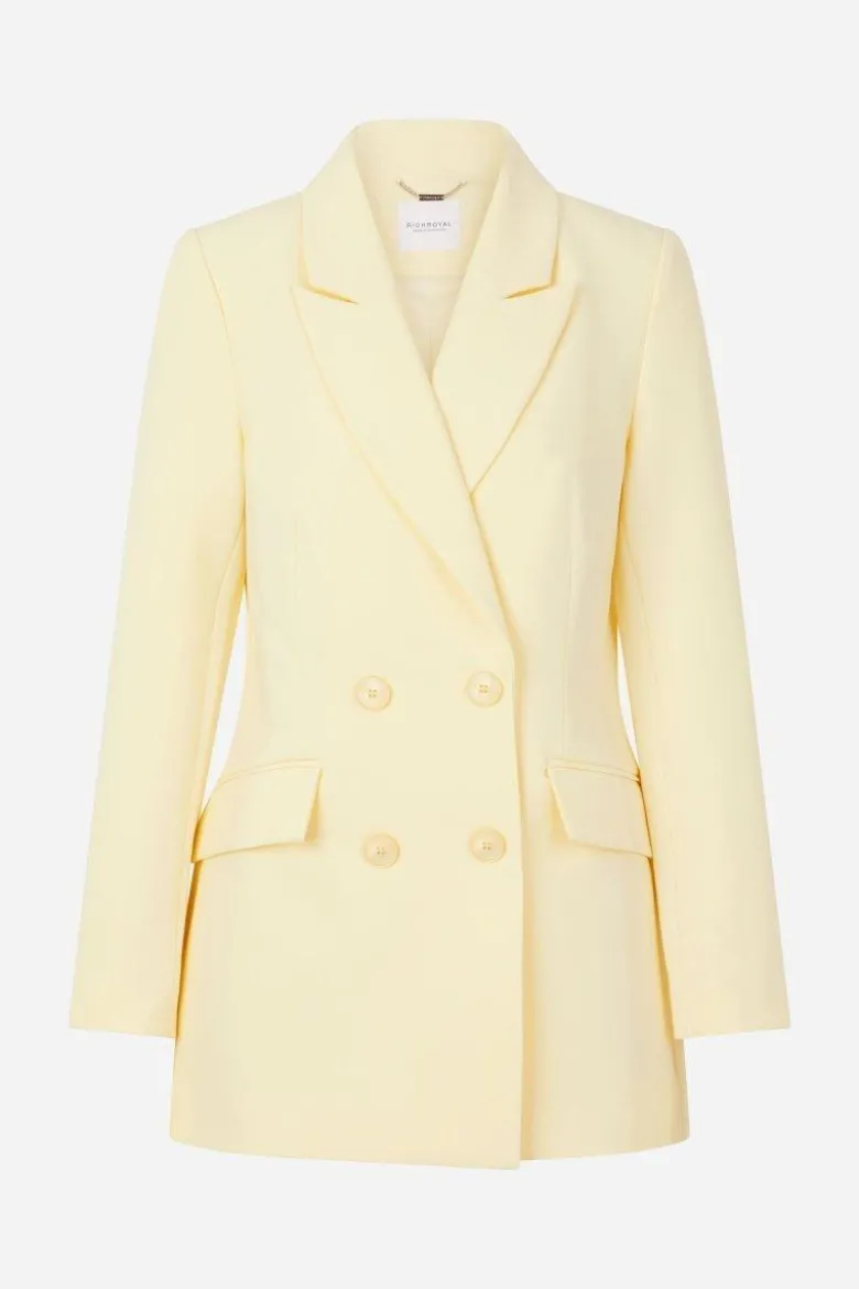 Gelber Blazer mit Taillierung