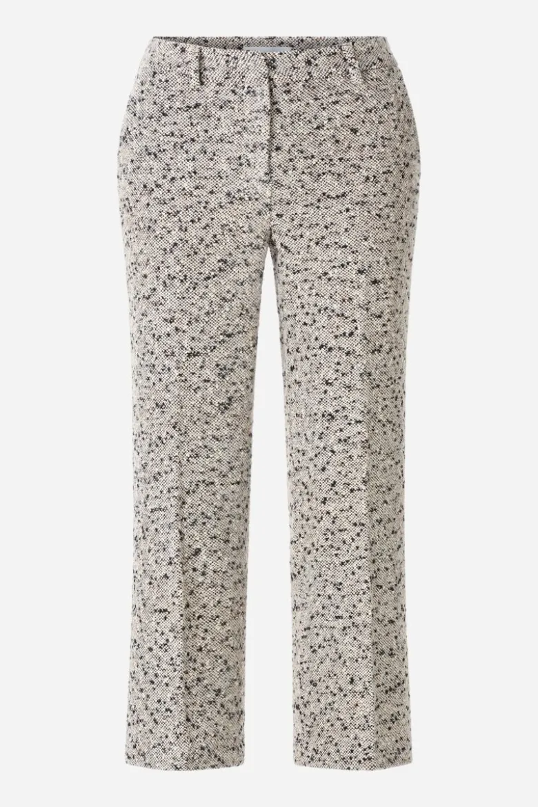 Gemusterte Hose in Ankle-Länge