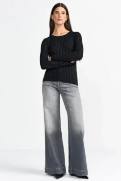 Geripptes Longsleeve
