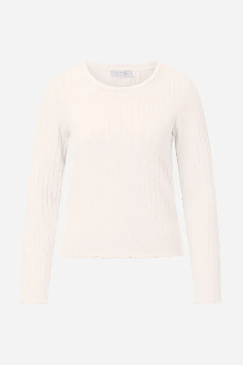 Geripptes Longsleeve