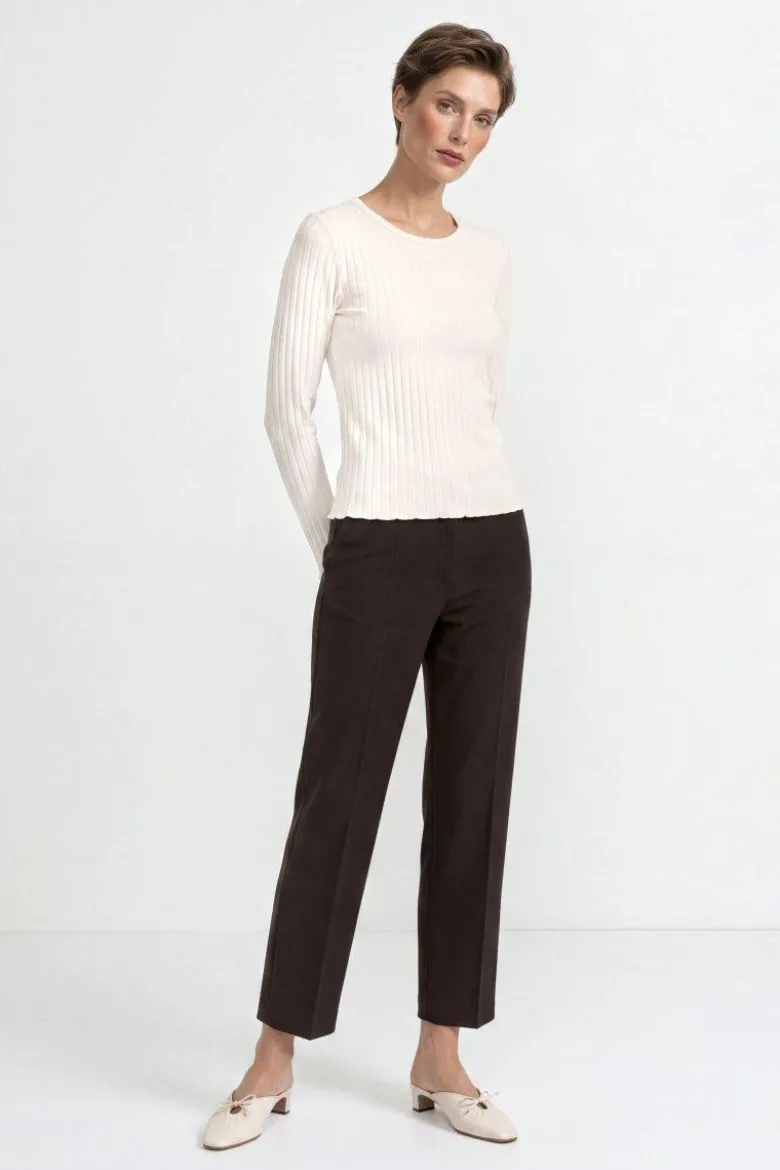 Geripptes Longsleeve