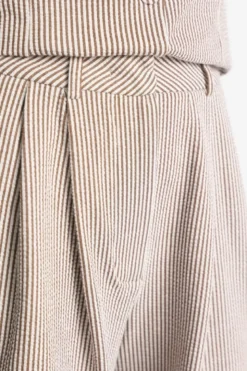 Gestreifte Bermudashorts
