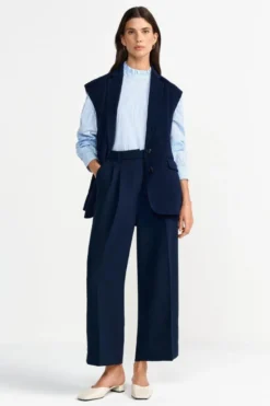 Gestreifte Bluse in Hellblau