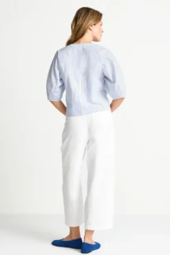 Gestreifte Crop-Bluse