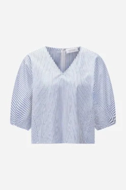 Gestreifte Crop-Bluse