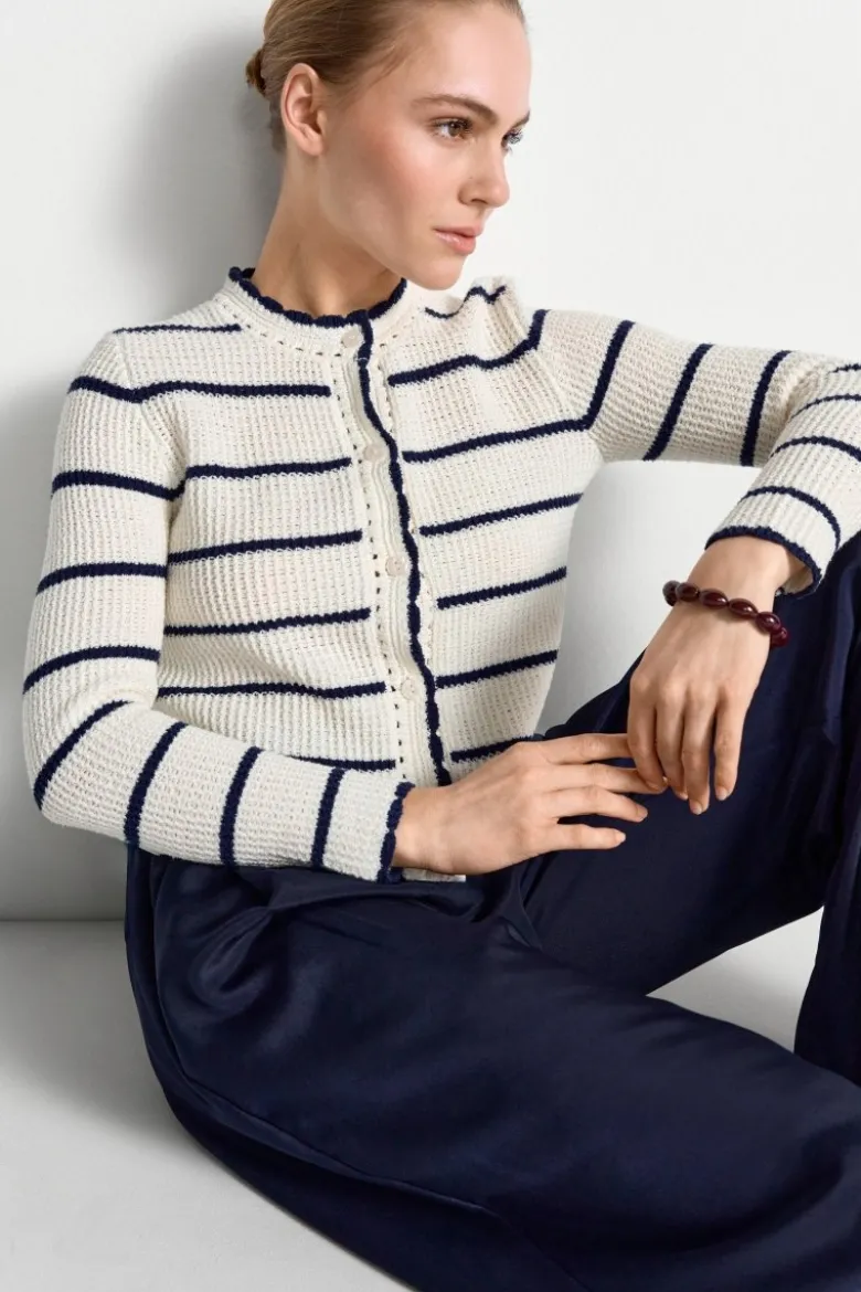 Gestreifter Cardigan