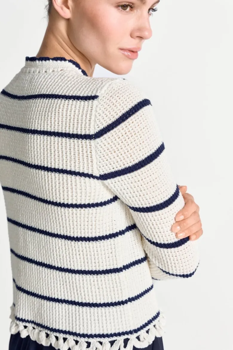 Gestreifter Cardigan