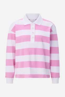 Gestreifter Polo-Sweater