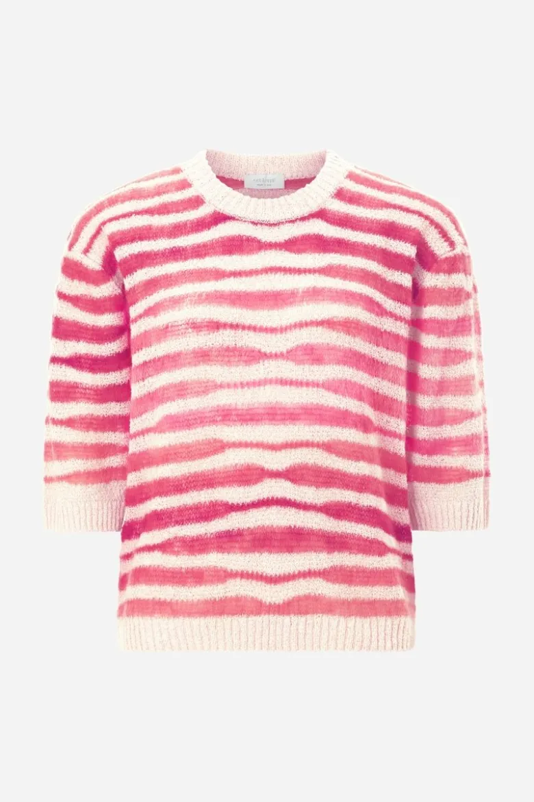 Gestreifter Wollmix-Pullover