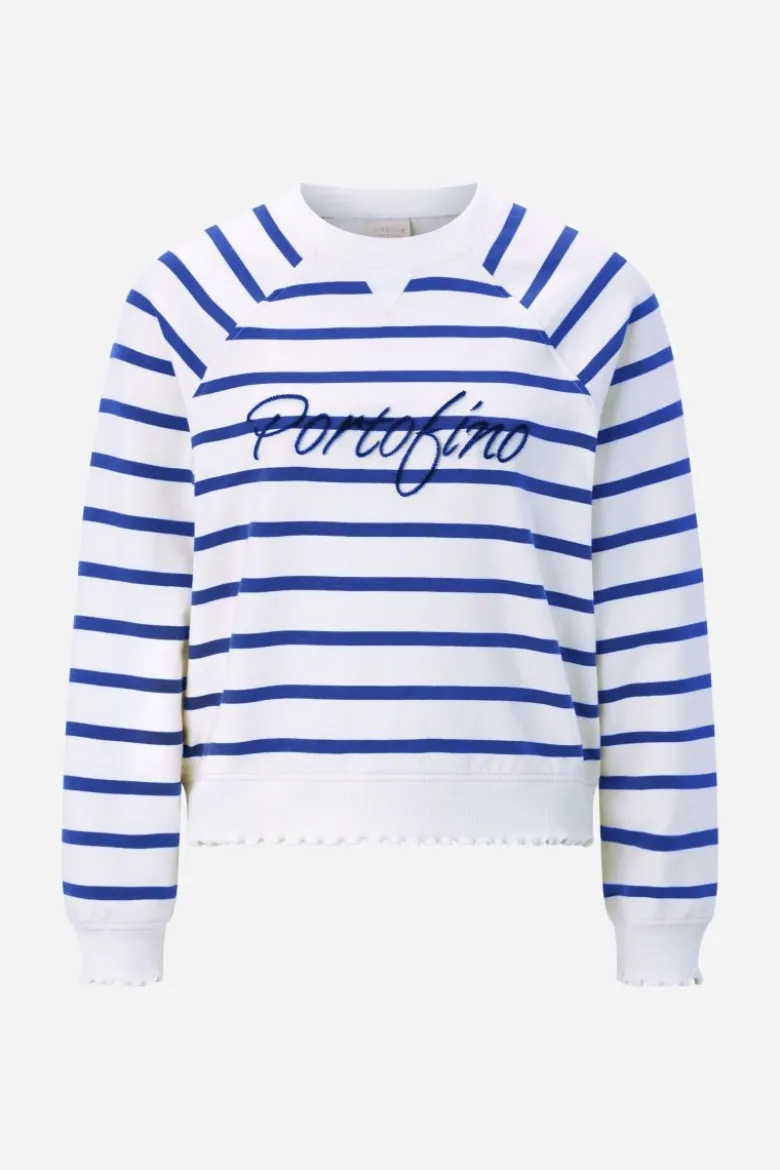 Gestreiftes Baumwoll-Sweatshirt