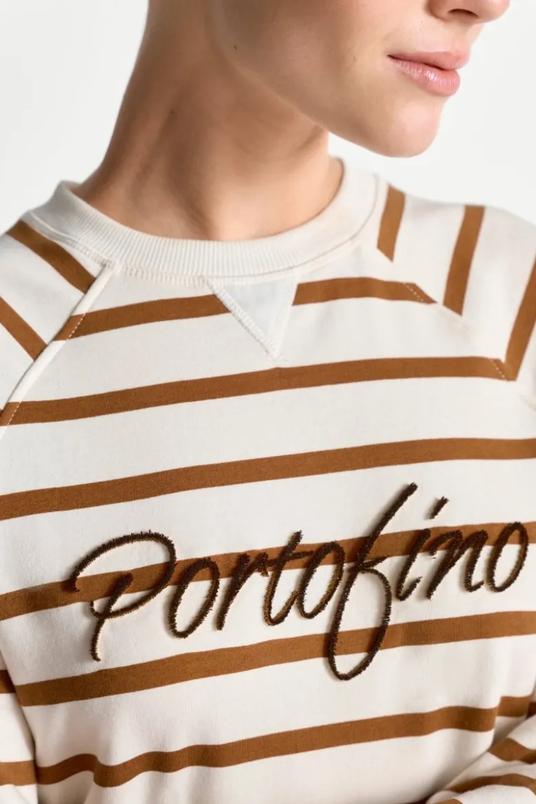 Gestreiftes Baumwoll-Sweatshirt