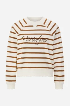 Gestreiftes Baumwoll-Sweatshirt