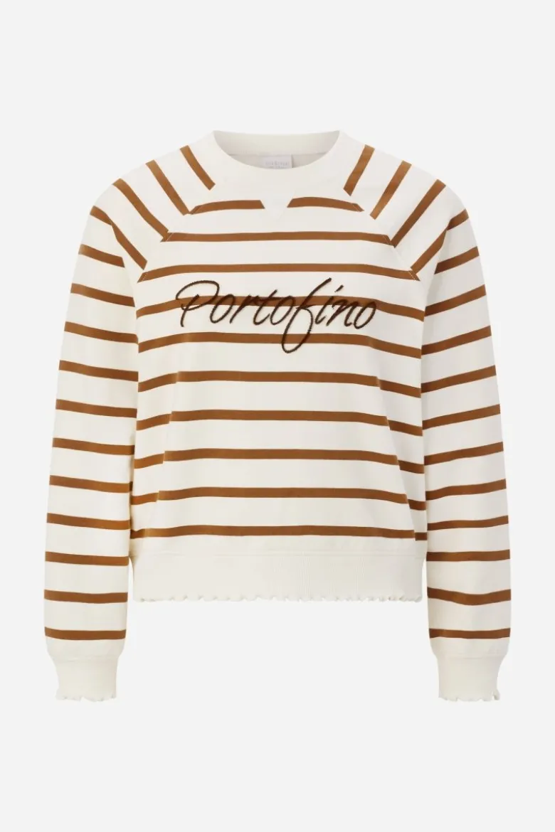 Gestreiftes Baumwoll-Sweatshirt