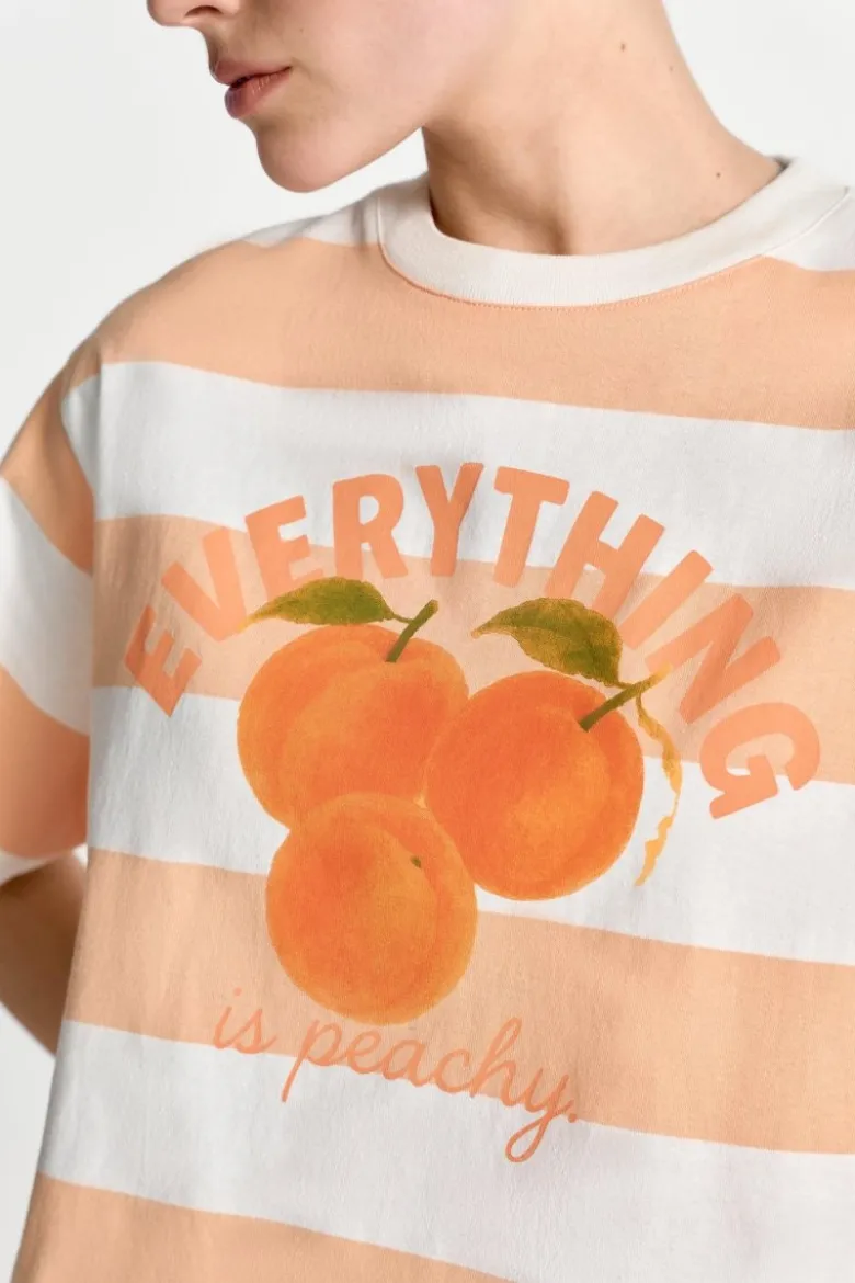 Gestreiftes Cropped-T-Shirt