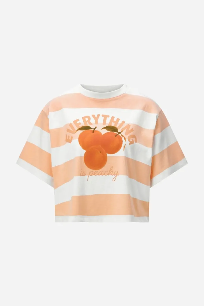 Gestreiftes Cropped-T-Shirt