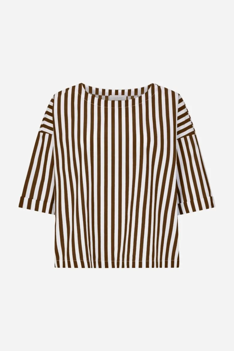 Gestreiftes Crop-Shirt
