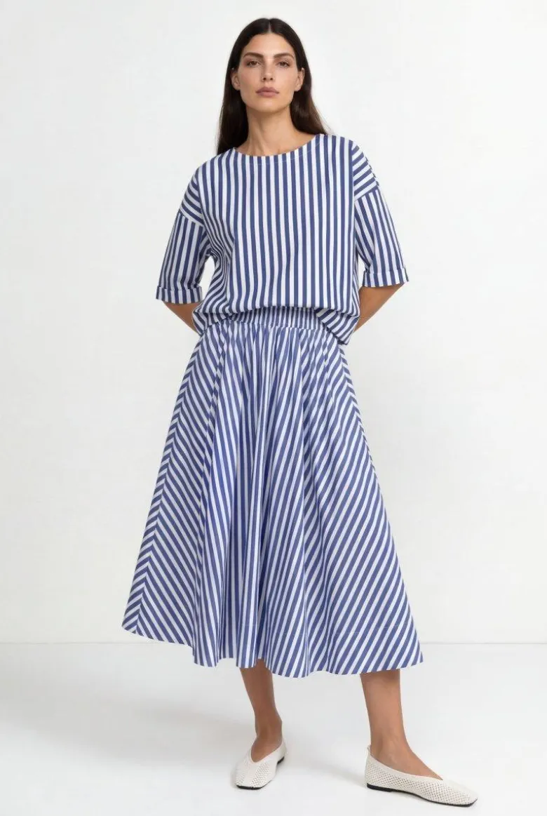 Gestreiftes Crop-Shirt