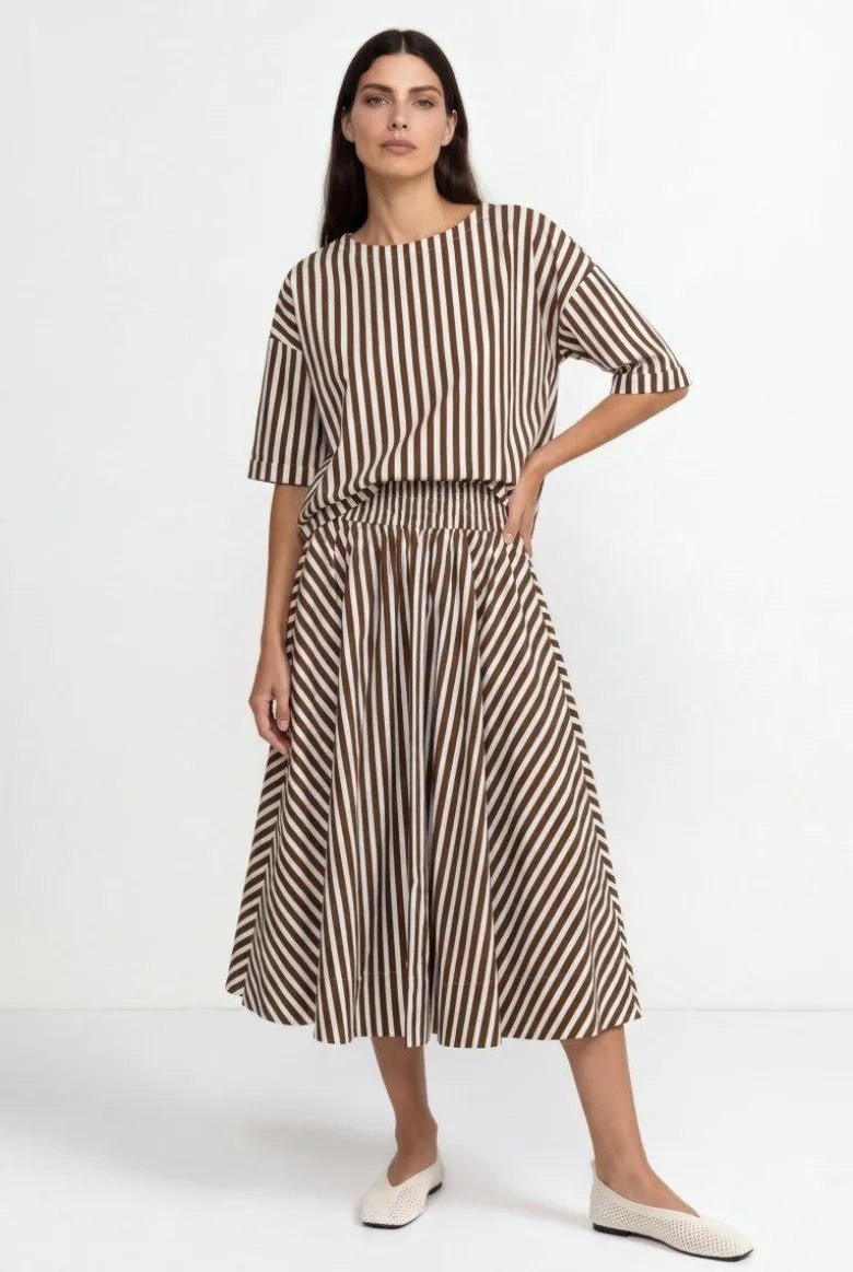 Gestreiftes Crop-Shirt