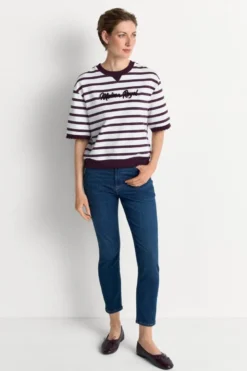 Gestreiftes Kurzarmshirt