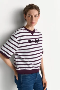 Gestreiftes Kurzarmshirt
