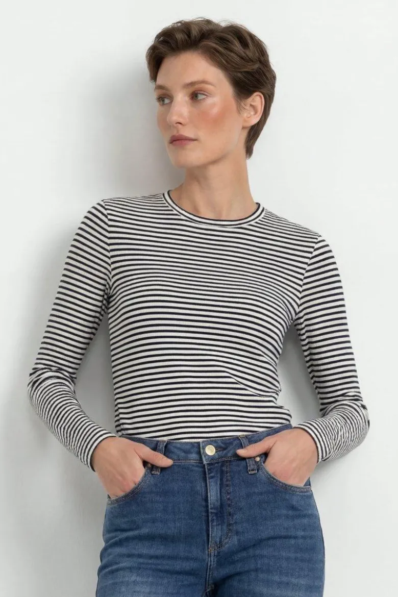 Gestreiftes Longsleeve