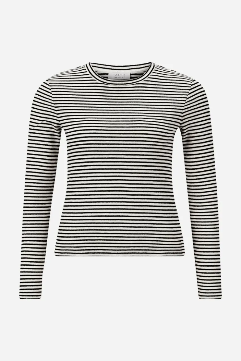 Gestreiftes Longsleeve mit Glitzergarn
