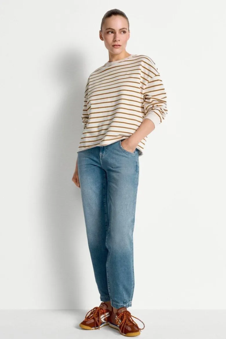 Gestreiftes Oversize-Sweatshirt