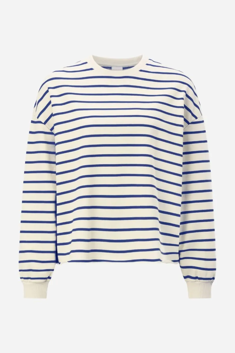 Gestreiftes Oversize-Sweatshirt