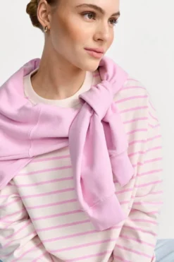 Gestreiftes Oversize-Sweatshirt