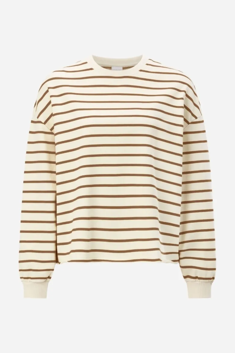 Gestreiftes Oversize-Sweatshirt