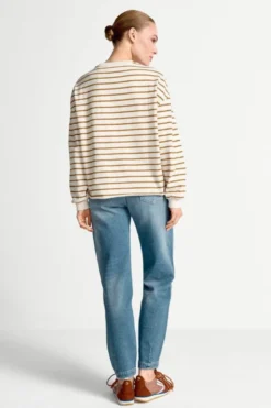 Gestreiftes Oversize-Sweatshirt