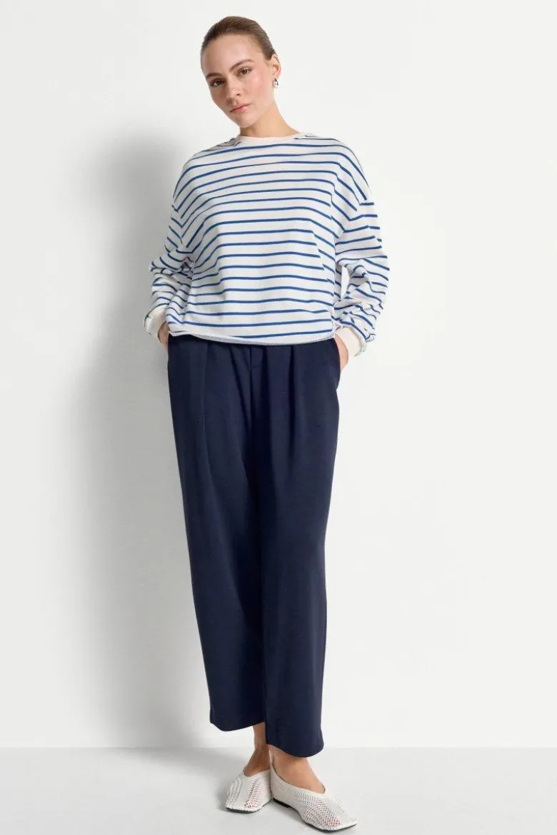 Gestreiftes Oversize-Sweatshirt