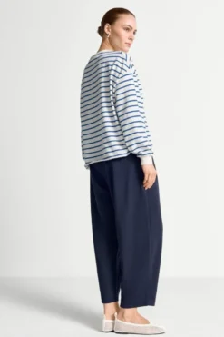 Gestreiftes Oversize-Sweatshirt