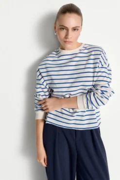 Gestreiftes Oversize-Sweatshirt