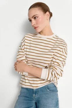 Gestreiftes Oversize-Sweatshirt