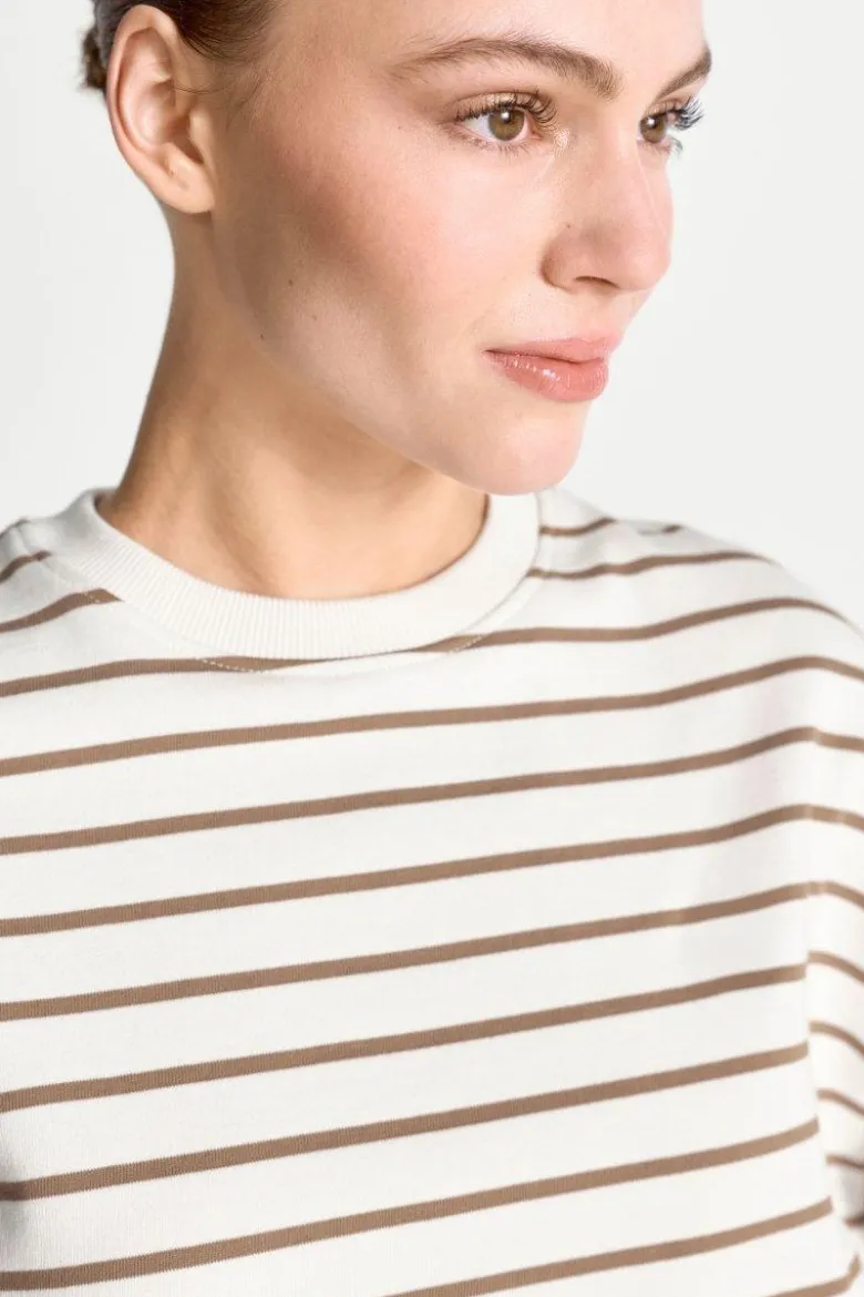 Gestreiftes Oversize-Sweatshirt
