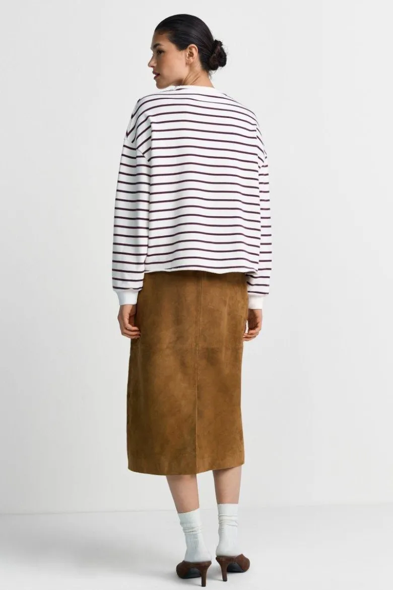 Gestreiftes Oversize-Sweatshirt