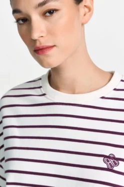 Gestreiftes Oversize-Sweatshirt