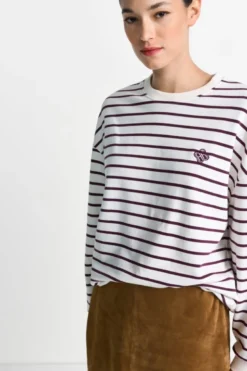 Gestreiftes Oversize-Sweatshirt