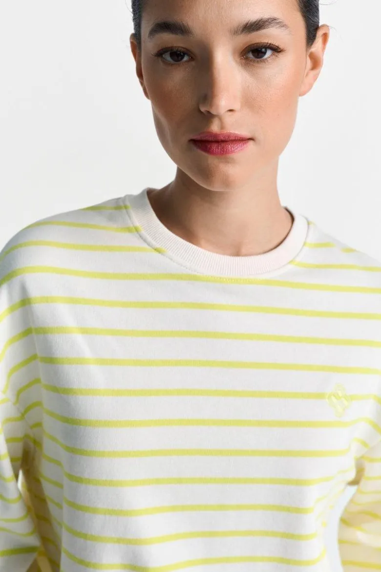 Gestreiftes Oversize-Sweatshirt