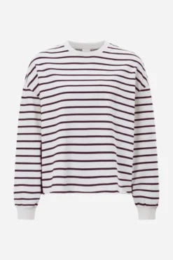 Gestreiftes Oversize-Sweatshirt